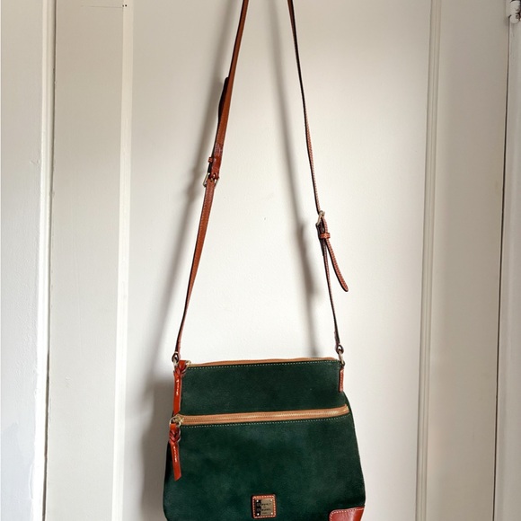 Dooney & Bourke Green Emerald Suede Leather Bag Purse - Picture 10 of 10